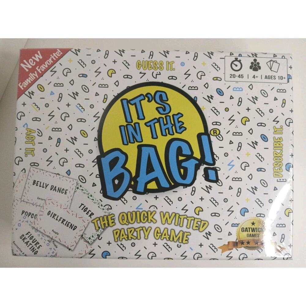 It's In The Bag! The Quick Witted Party Game Gatwick Games 4+ Players New Sealed